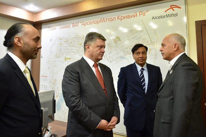 ArcelorMittal має намір інвестувати в Україну більше мільярда доларів — Порошенко