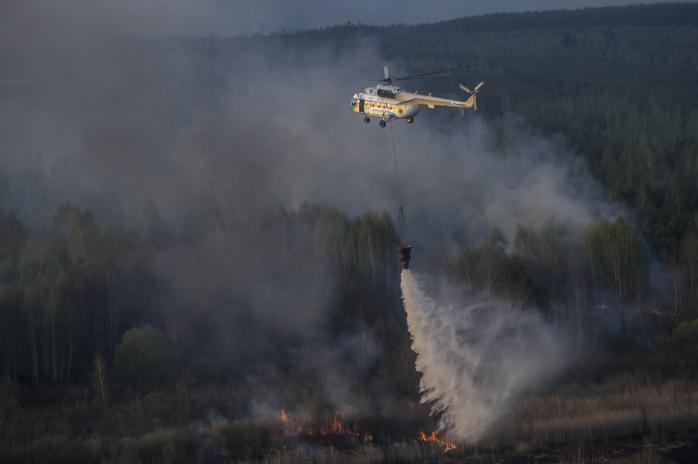 Спасатели локализовали пожар в «Чернобыльской пуще»