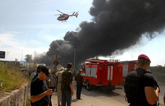 МВД отчиталось о ходе расследования взрыва на нефтебазе под Киевом