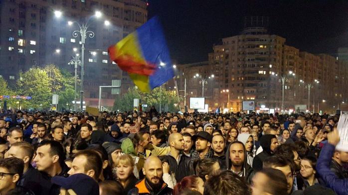 В Бухаресте состоялся масштабный антиправительственный митинг