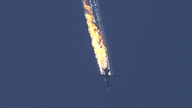 Турция показала траекторию полета сбитого Су-24