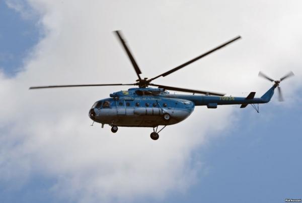 На границе с Крымом пограничники зафиксировали полеты трех российских вертолетов