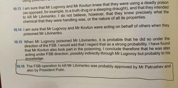 Великобритания: Россия — заказчик убийства Александра Литвиненко
