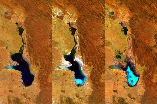 Второе по величине озеро Боливии испарилось