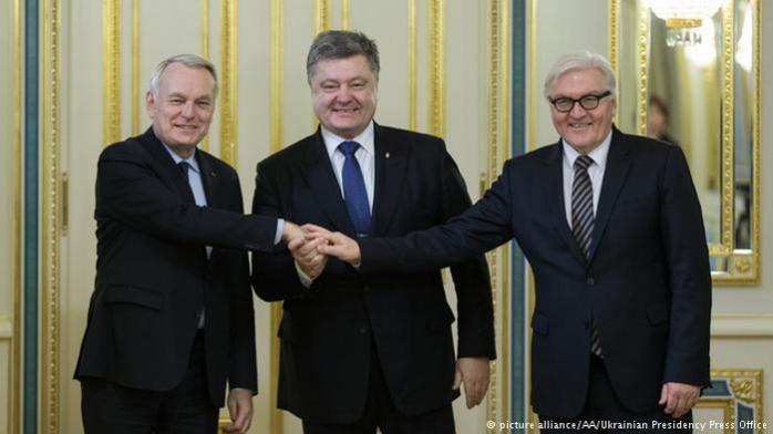 Порошенко, Штайнмайер и Эро хотят разместить на Донбассе международную миссию безопасности