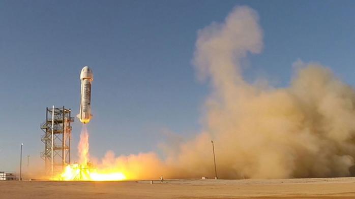 Суборбітальний космічний корабель Blue Origin втретє сів успішно (ВІДЕО)