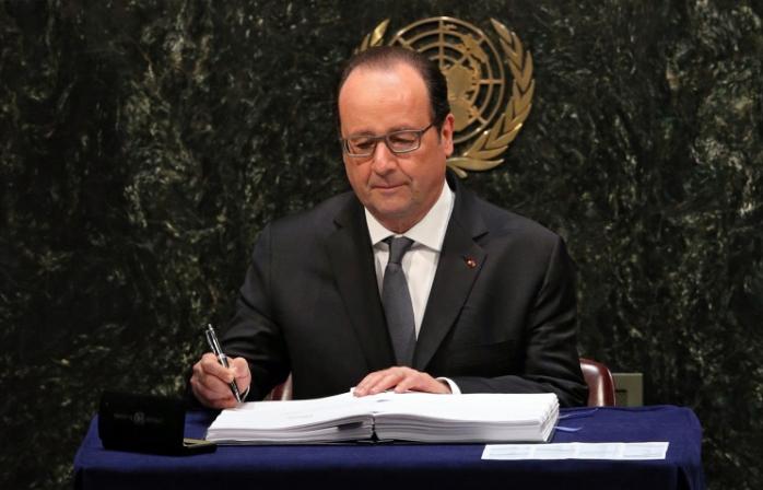 Франция первой подписала соглашение по борьбе с климатическими изменениями