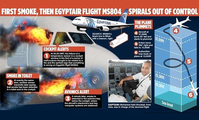 На борту авіалайнера EgyptAir був напис арабською: «Ми зіб’ємо цей літак»