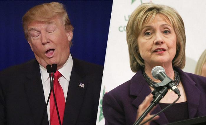 Выборы в США: Клинтон опережает Трампа в новом соцопросе