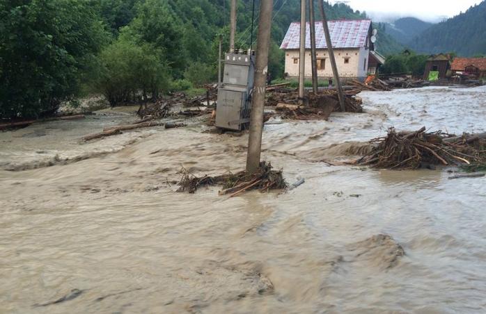 На Закарпатті зійшов селевий потік: підтоплені десятки будинків (ФОТО, ВІДЕО)