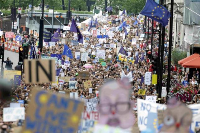 Нас 48%: тысячи лондонцев протестуют против выхода страны из ЕС (ФОТО)