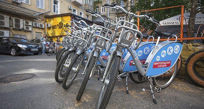 В Киеве заработал муниципальный велопрокат по цене маршрутки (ВИДЕО)