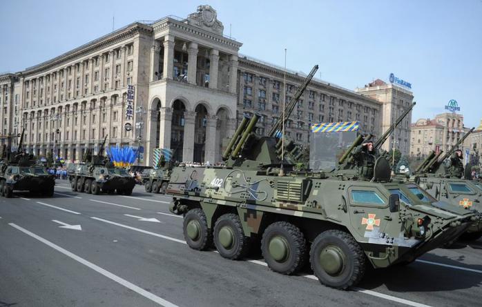 На параде ко Дню Независимости в Киеве будет 200 единиц военной техники