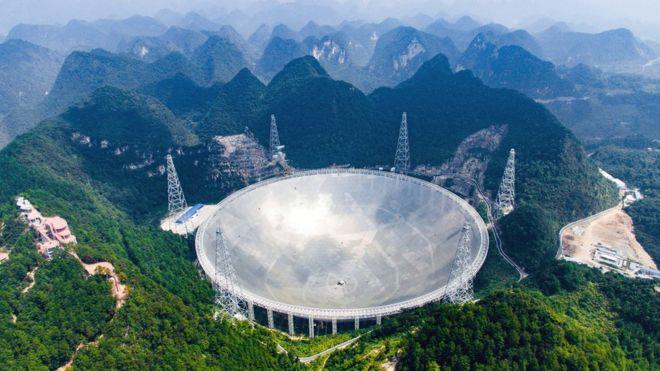 В Китае заработал крупнейший в мире радиотелескоп (ФОТО, ВИДЕО)