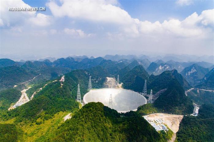В Китае открыли самый большой в мире радиотелескоп FAST (ФОТО)