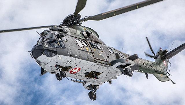 В Альпах разбился швейцарский военный вертолет