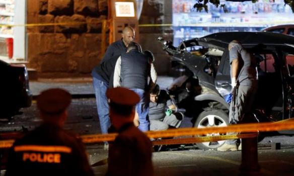 В Тбилиси при подрыве авто соратника Саакашвили ранены пять человек (ВИДЕО)