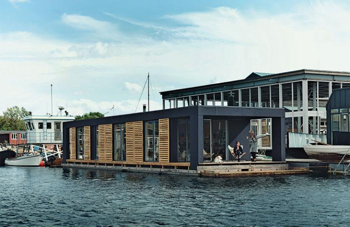 В Дании появились комфортабельные дома на воде для студентов (ВИДЕО)