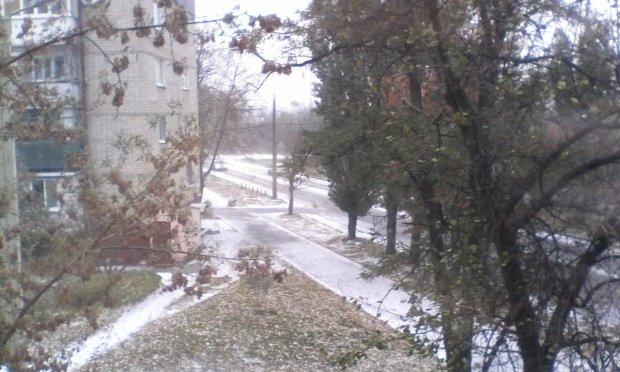 В Харькове пошел снег (ФОТО, ВИДЕО)