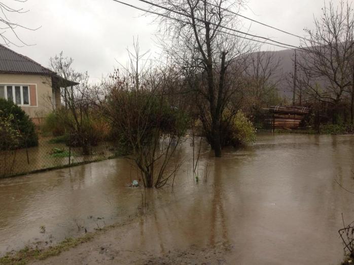 На Закарпатье подтоплены десятки дворов, вода в реках поднялась на несколько метров (ФОТО)