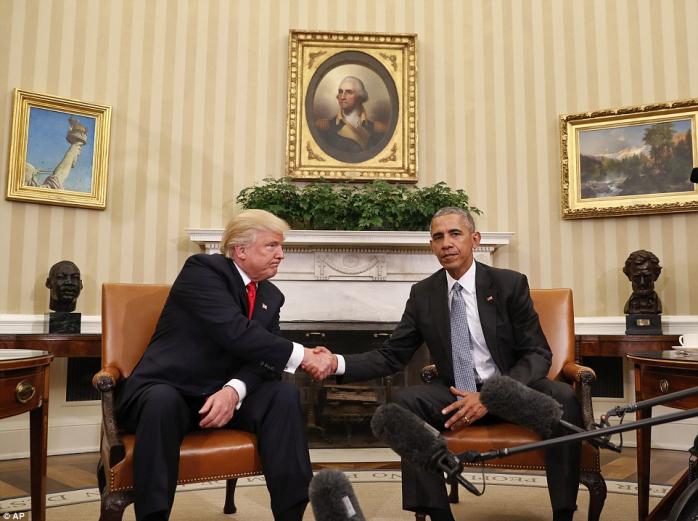 Стали известны подробности первой встречи Обамы и Трампа (ФОТО)