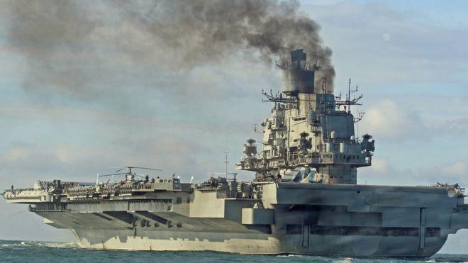 Россия начала в Сирии операцию с участием авианосца «Адмирал Кузнецов»