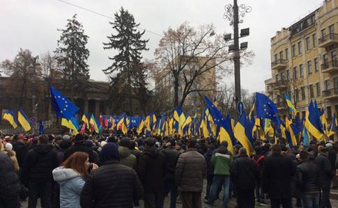 Саакашвілі зібрав мітинг у центрі Києва (ФОТО)