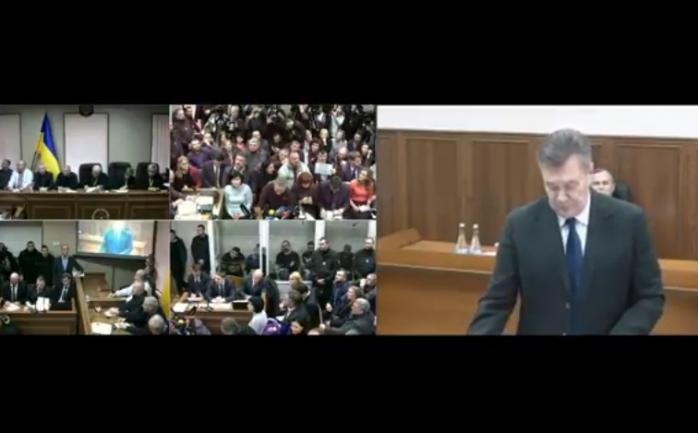 В суде РФ выключили трансляцию, когда Луценко оглашал подозрение Януковичу