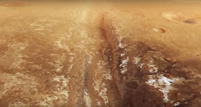 Европейское космическое агентство показало путешествие по Марсу (ВИДЕО)