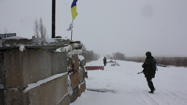 Украинские военные установили блокпост в районе Светлодарской дуги