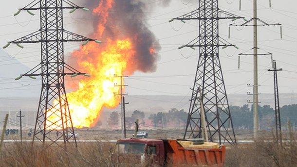 В Азербайджані стався вибух на магістральній газовій лінії
