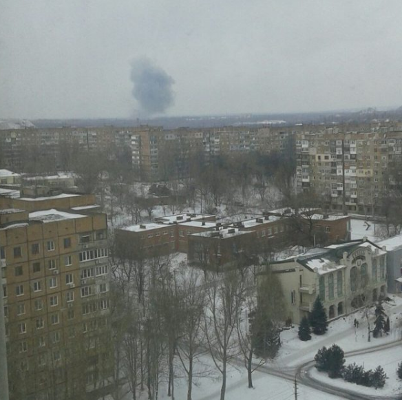 Фото наслідків вибуху в Донецьку / ДонПрес