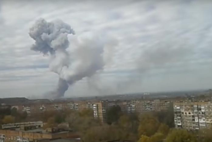 З’явилося відео вибуху в Донецьку