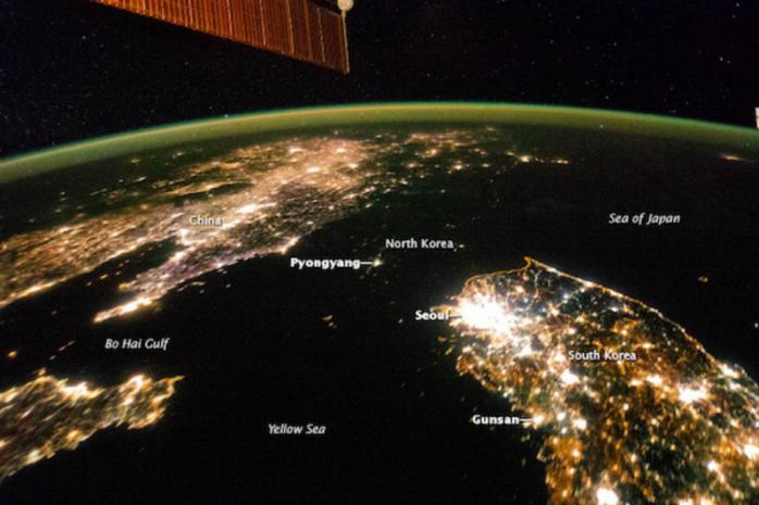 Астронавту удалось сделать уникальный снимок КНДР из космоса (ФОТО)
