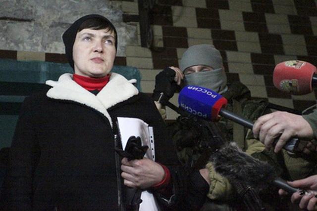 Савченко составила список пленных, которых посетила в Донецке (ФОТО)