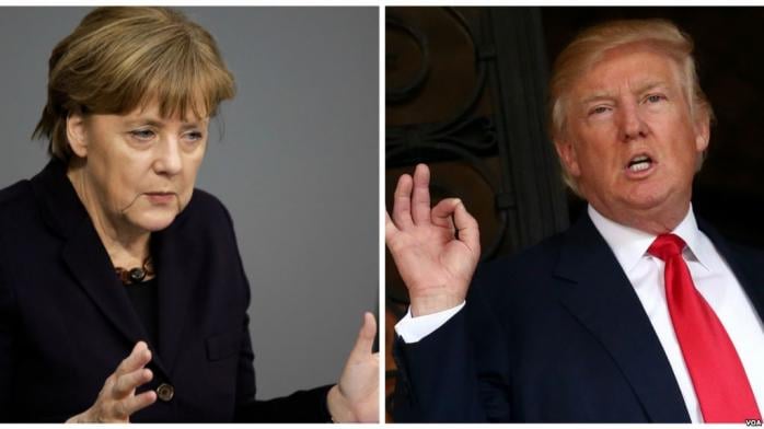 Сегодня в США Трамп поговорит с Меркель об Украине