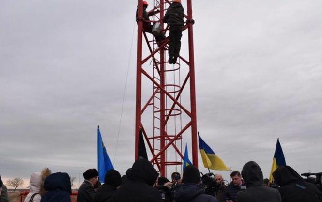 На Чонгаре открыли телебашню для вещания в Крыму (ФОТО)