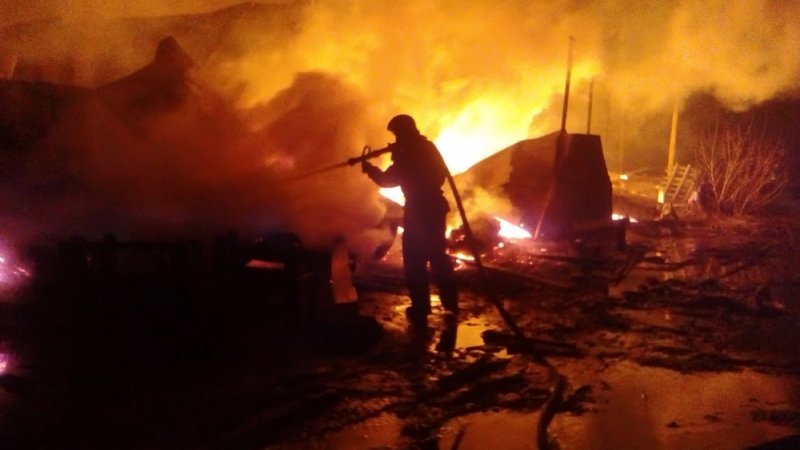 Фото: Пожар на пороховом складе в России