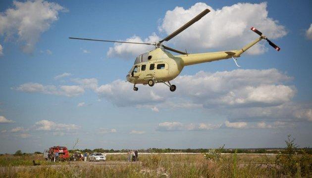 Близ Краматорска упал военный вертолет Ми-2, экипаж погиб