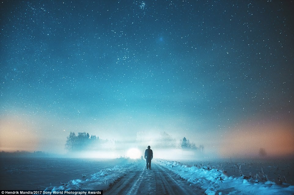 9. Туманная ночь в Эстонии
