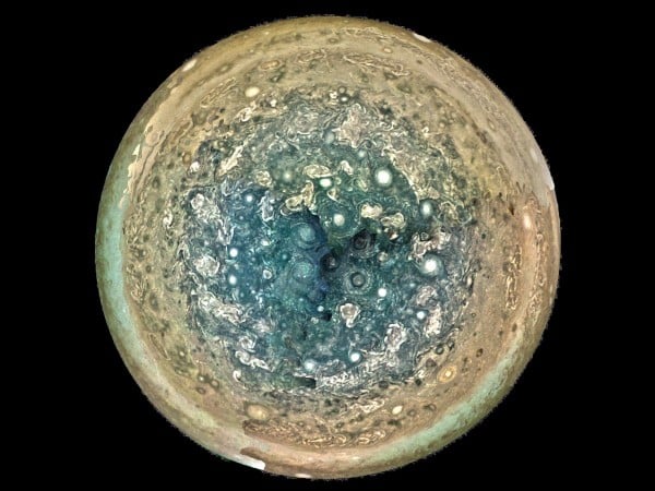Фото: Южный полюс Юпитера