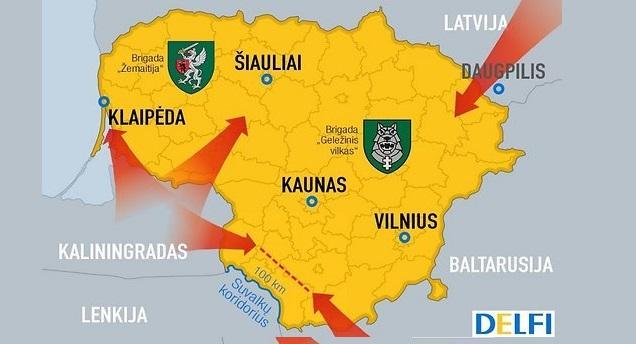 Міноборони Литви: РФ здатна за 24-48 годин розпочати наступ на країни Балтії