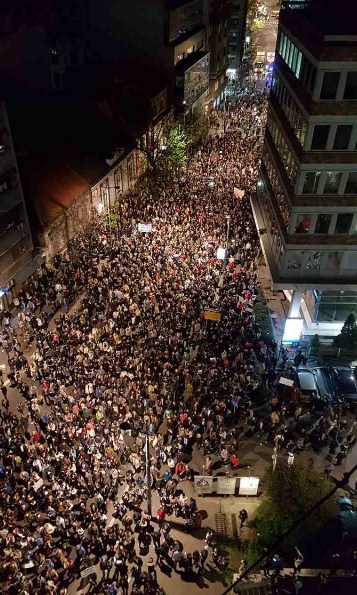 Протесты в Сербии