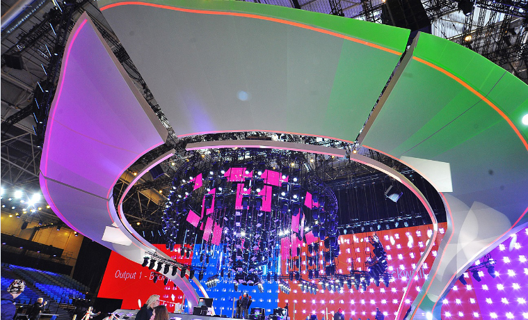 Cцена Евровидения-2017 в Международном выставочном центре / Фото www.1tv.com.ua