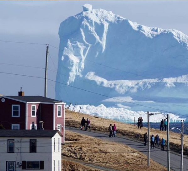 Возле побережья Канады дрейфует невероятных размеров айсберг (ФОТО)