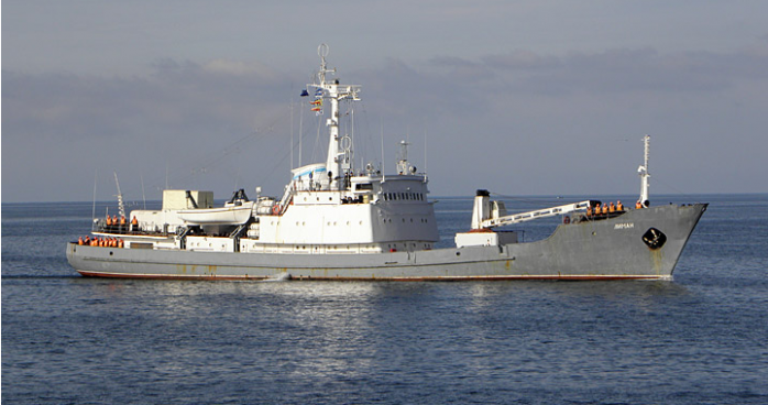 В Черном море затонул военный корабль РФ