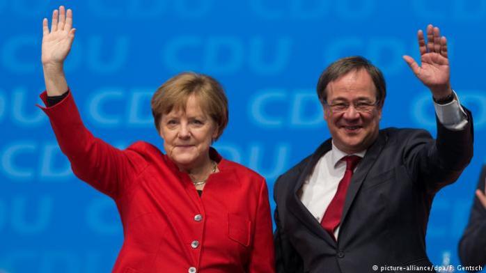 Партия Меркель побеждает на региональных выборах в Германии