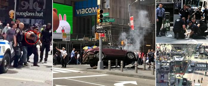 В Нью-Йорке машина въехала в толпу прохожих, есть жертвы (ФОТО, ВИДЕО)