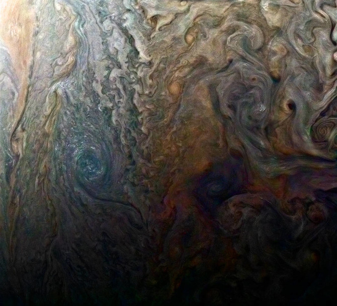 NASA показало снігові хмари на Юпітері 