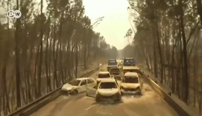 Дорога смерті. Відео наслідків лісових пожеж у Португалії